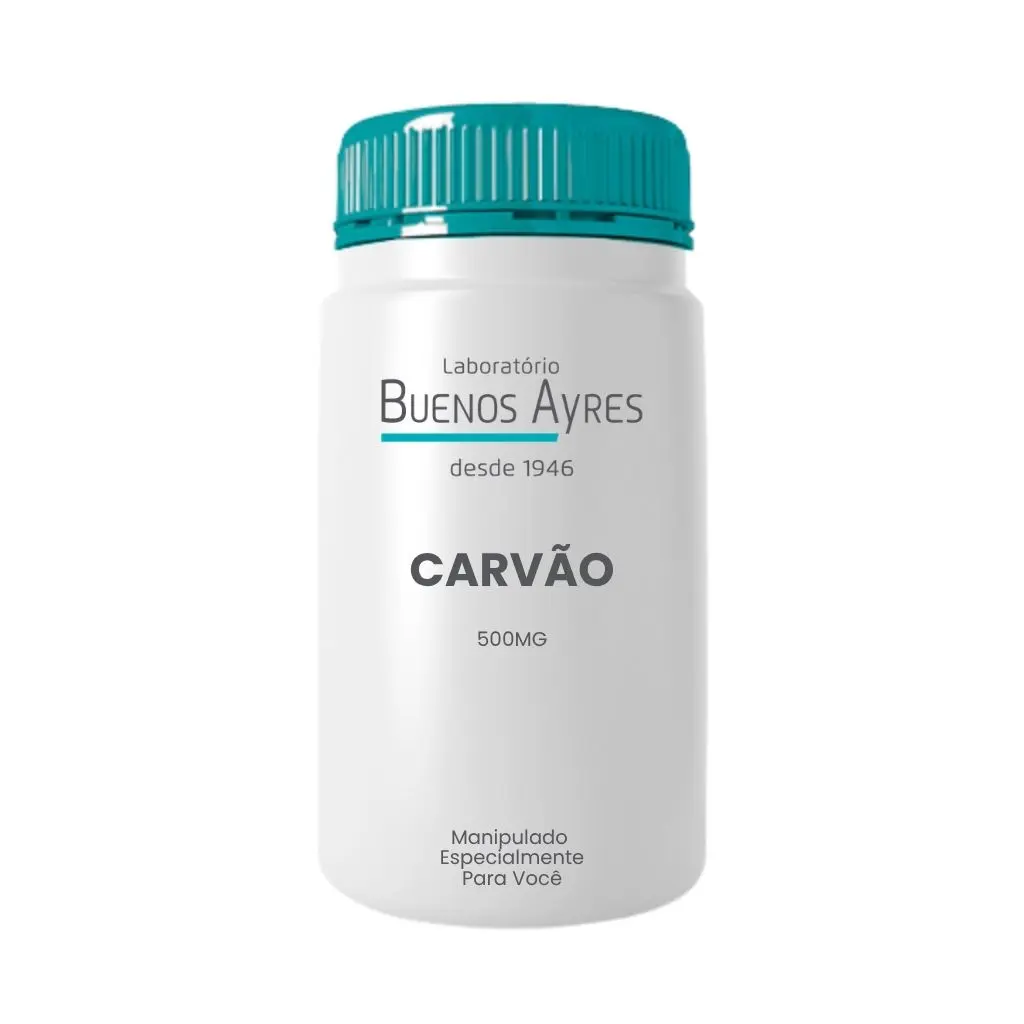 Carvão 500mg 60 doses