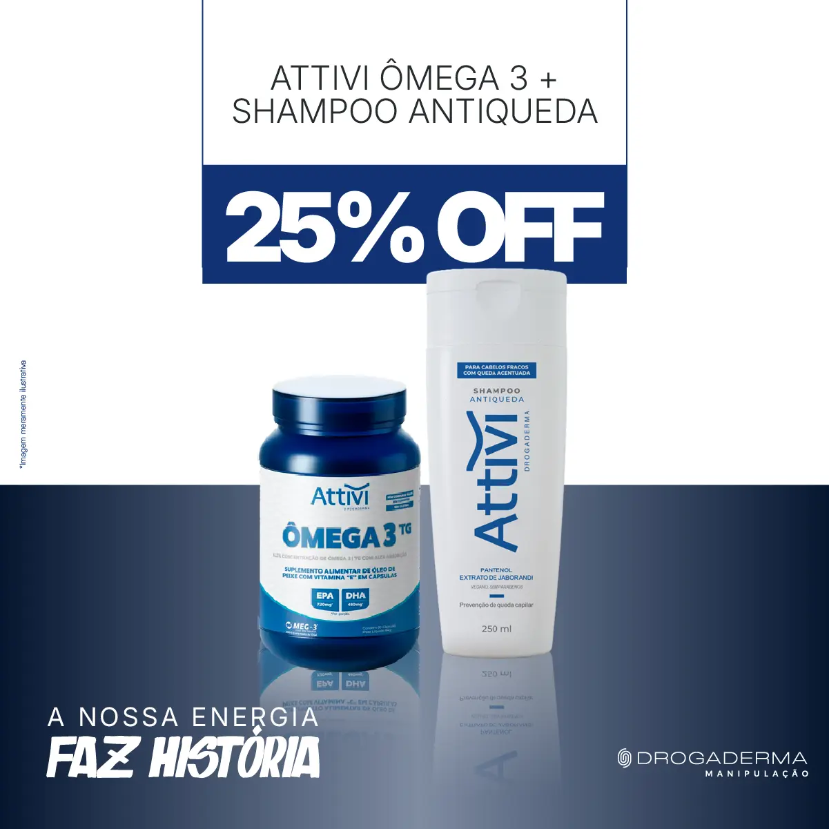 Imagem do Combo Ômega 3 + Antiqueda