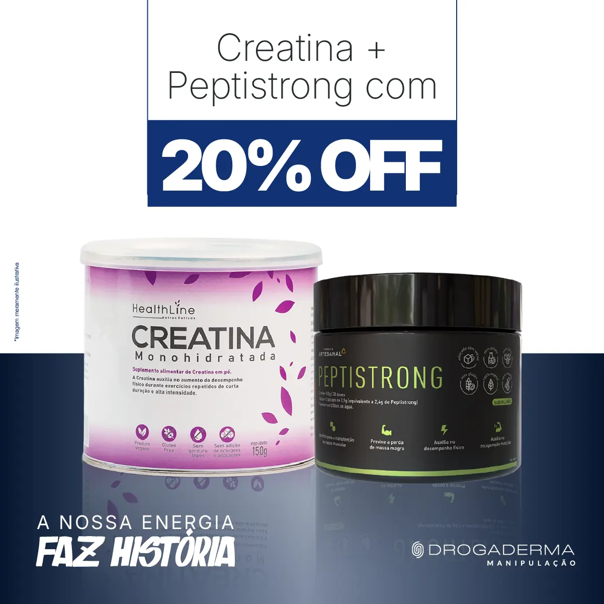 Imagem do Creatina + PeptiStrong