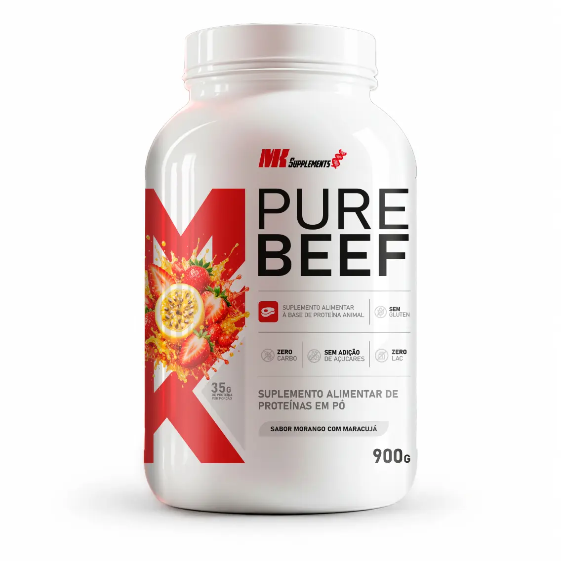Imagem do MK Whey Pure Beef Morango