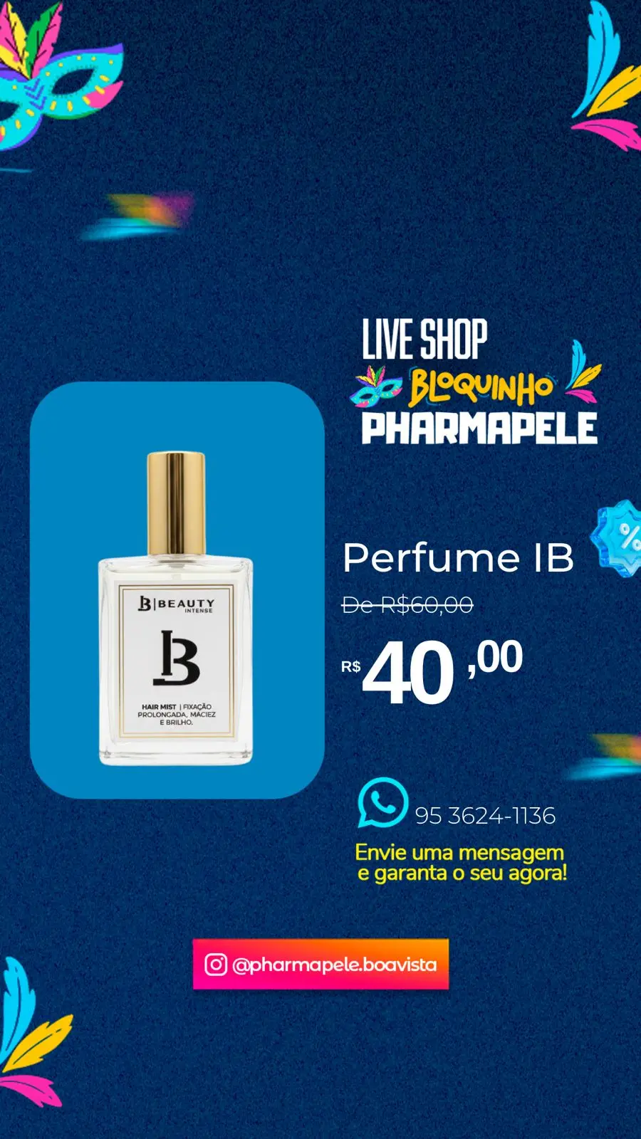 Imagem do Perfume capilar IB Beauty
