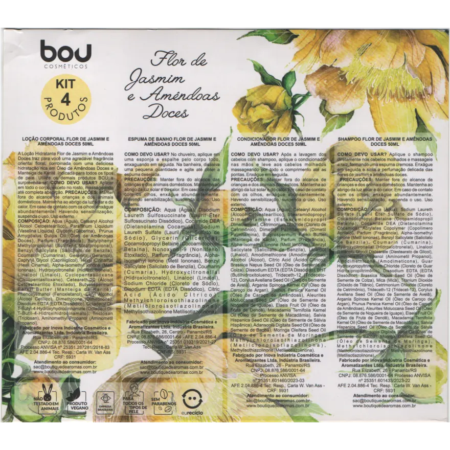 Imagem do Kit 4 produtos BOU