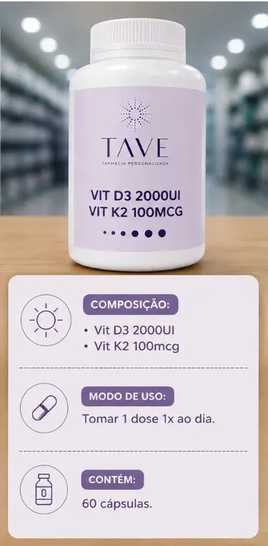 Imagem do Vit d3 + k2