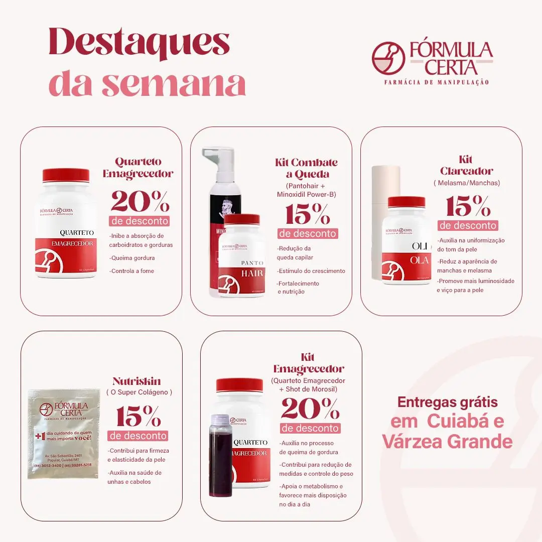 Imagem do Fórmulas Destaque Semana