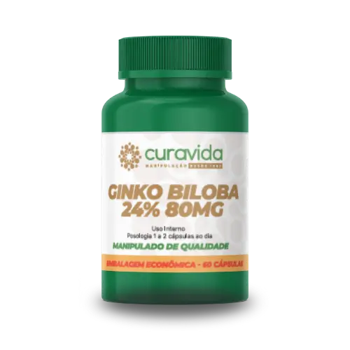 Imagem do Ginkgo Biloba 24% 80mg