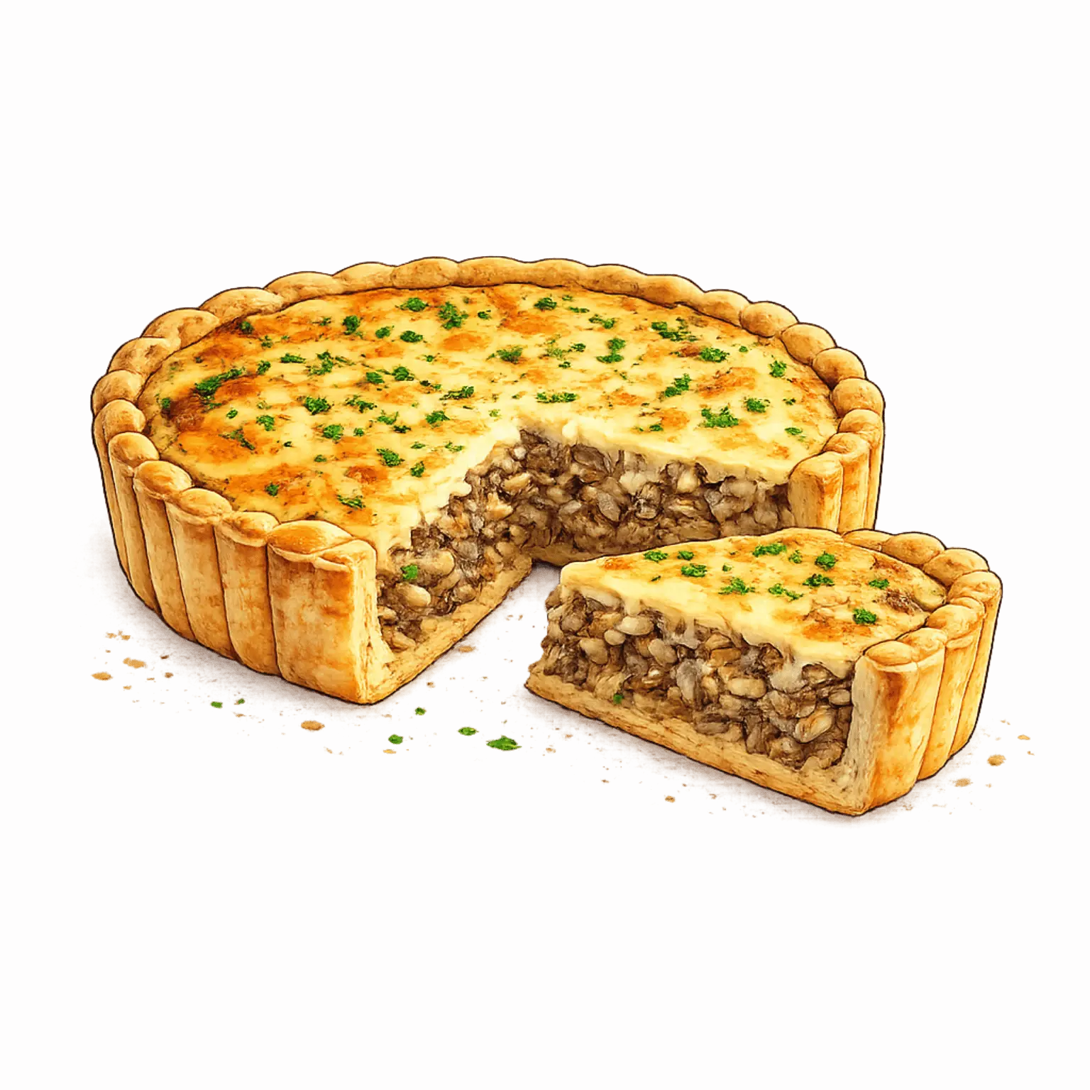 Imagem do Quiche de Cogumelo
